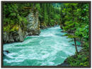 Pacific Northwest River Print Metal Wall Art – Scenic Waterway Nature Wall Decor