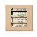 First Aid Balm Pack | Includes Herbal, Cuticle, Cracked Heel & Chest Balms | The Salvy Lady