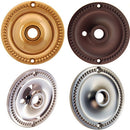 Round Door Knob Rosette with Beaded Edge