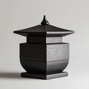Pagoda black snake pattern tiered box living room decor