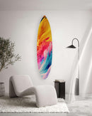 Paint Mixing Acrylic Surfboard Wall Art