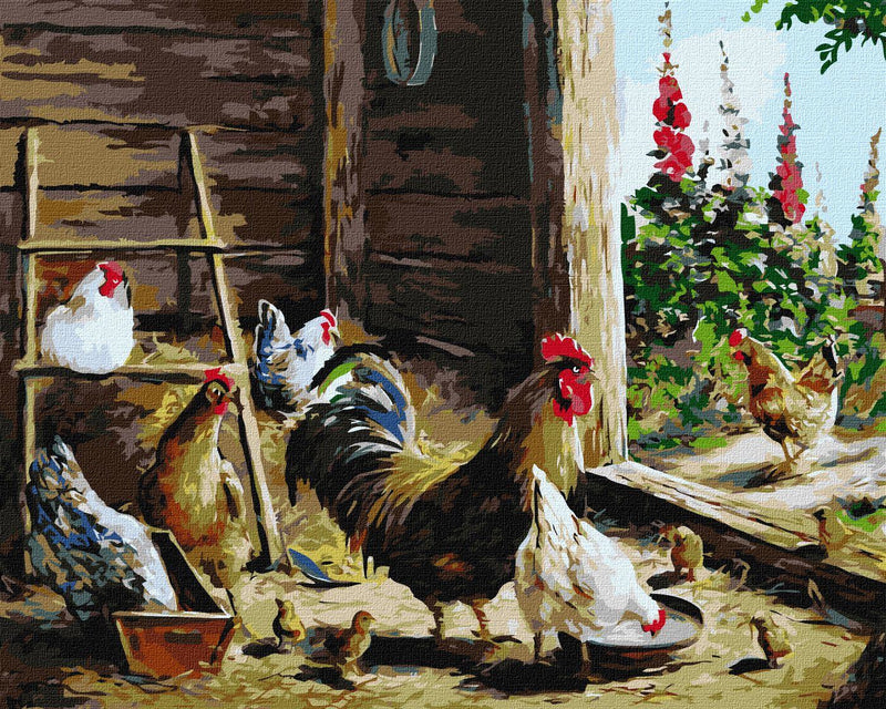 Painting by Numbers kit Chicken coop KHO4346