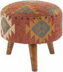 Huttschlag Dark Red Ottoman