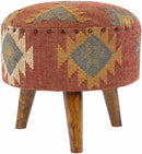 Huttschlag Dark Red Ottoman