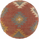 Huttschlag Dark Red Ottoman