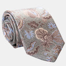 Medici - Printed Silk Tie - Soft Jade