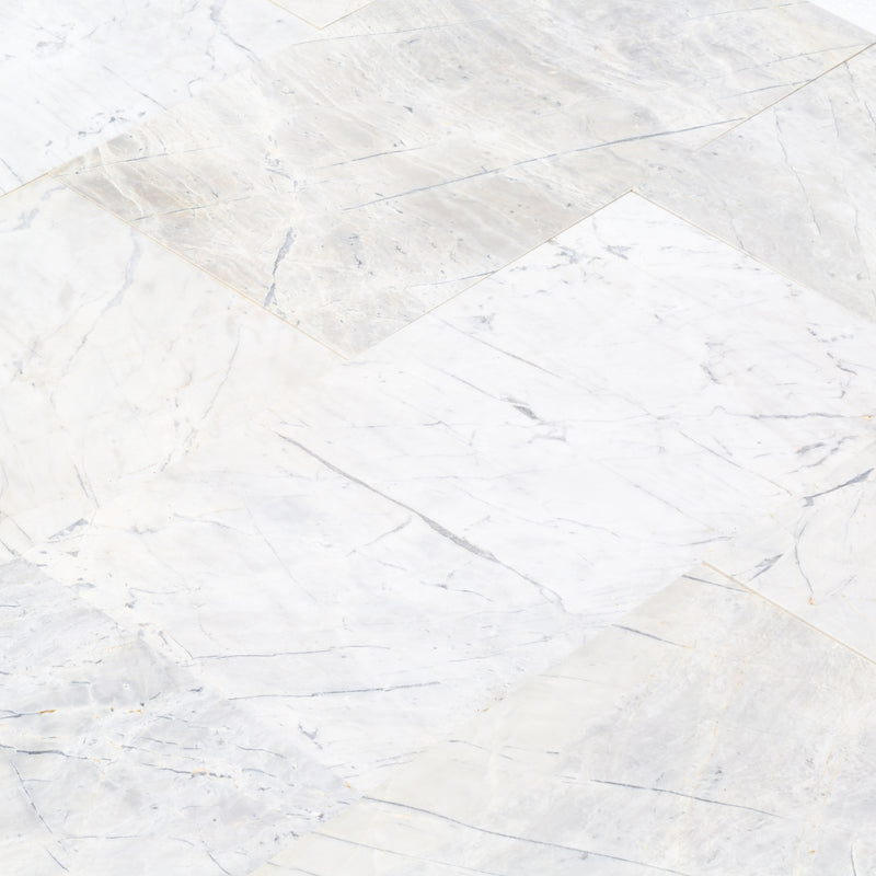 Palia White Dolomite Marble Tiles Polished Floor and Wall Tile - Belair Collection
