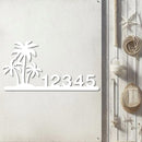 Palm Trees Address Sign