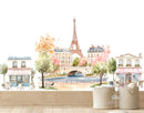Paris Scene Decals - Fabric Nursery Wall Art Decals