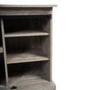 Parrot Uncle Furniture Farmhouse Sliding Barn Door Wooden TV Stands Console for TVs up to 55"