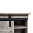 Parrot Uncle Furniture Farmhouse Sliding Barn Door Wooden TV Stands Console for TVs up to 55"