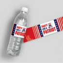 Party Like A Patriot Water Bottle Labels