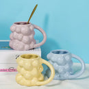Pastel bubbly grape ceramic mug kitchen milk cup gift