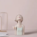 DecorBites™ Butterfly Fairy Resin Figurines with Gold Tray Home Decor Craft