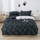 Pastel cartoon dog duvet set with sheet bedroom bedding