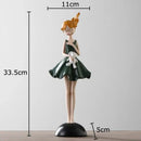 DecorBites™ Cartoon Girl Resin Sculpture Desk Decoration Room Ornament Artifacts