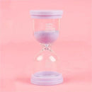 Pastel colorful glass hourglass sand timer set for kids bedroom