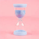 Pastel colorful glass hourglass sand timer set for kids bedroom