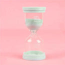 Pastel colorful glass hourglass sand timer set for kids bedroom