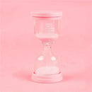 Pastel colorful glass hourglass sand timer set for kids bedroom