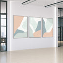 Pastel Curves Canvas
