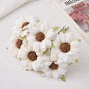 Pastel decorbites daisy sunflower bouquet for wedding room decor