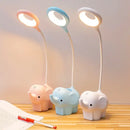Pastel elephant led table lamp bedroom eye protection learning light