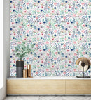 Pastel Field Flowers Wallpaper