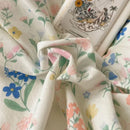 Pastel floral korean lace bedding set – bedroom ruffled bedclothes