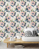 Pastel Floral Pattern Wallpaper