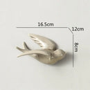 Pastel flying bird ceramic wall ornament living room decor