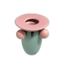 Pastel geometric ball ceramic vase living room decor