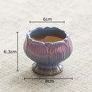 Pastel gradient lotus flower ceramic succulent pots bedroom decor