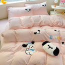 DecorBites™ Cartoon Embroidery Bedding Set for Single & Double Sleepers