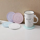 Pastel mandala diatomite round coasters dining room drink mats