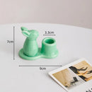 DecorBites™ Bunny Rabbit Ceramic Candle Holder for Home Decor