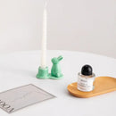 DecorBites™ Bunny Rabbit Ceramic Candle Holder for Home Decor