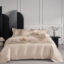 Pastel pink floral egyptian cotton bedding set bedroom duvet cover