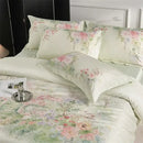 Pastel pink floral egyptian cotton bedding set bedroom duvet cover