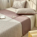 Pastel quilted cotton bed cover soft anti-slip tatami mat bedroom