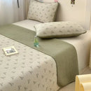 Pastel quilted cotton bed cover soft anti-slip tatami mat bedroom