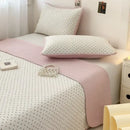 Pastel quilted cotton bed cover soft anti-slip tatami mat bedroom