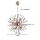 Pastel starburst dandelion chandelier glass pendant light bedroom