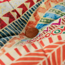 Patchwork bohemian mandala velvet floor cushion reading nook decor