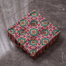Patchwork bohemian mandala velvet floor cushion reading nook decor