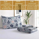 Patchwork rust & cream floral coverlet bedding set bedroom bedspread