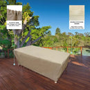 Patio Set Cover For Rectangular or Oval Table 84"L x 44"W x 25"H Classic Taupe
