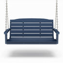 SimplyPoly 5 Foot Amish Made Classic Recycled Plastic Porch Swing, Tudor Brown