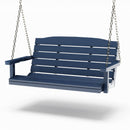 SimplyPoly 5 Foot Amish Made Classic Recycled Plastic Porch Swing, Weathered Wood