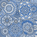 Pattern with Mandalas Wallpaper